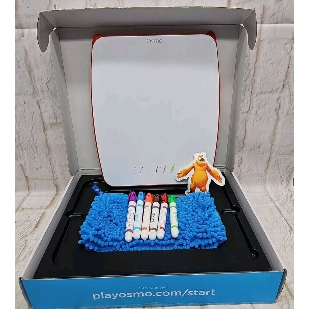 Osmo Creative Set, Monster - Creative Board, 4 Markers and Pouch - Used